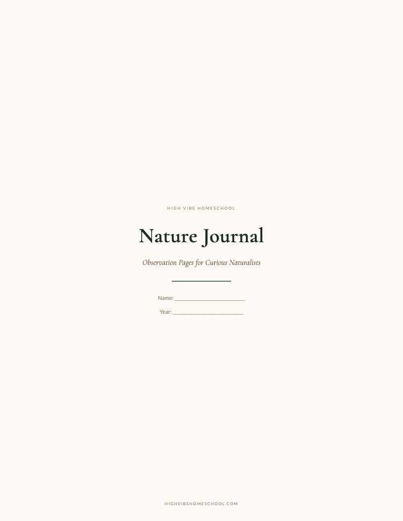 Nature Journal Pages